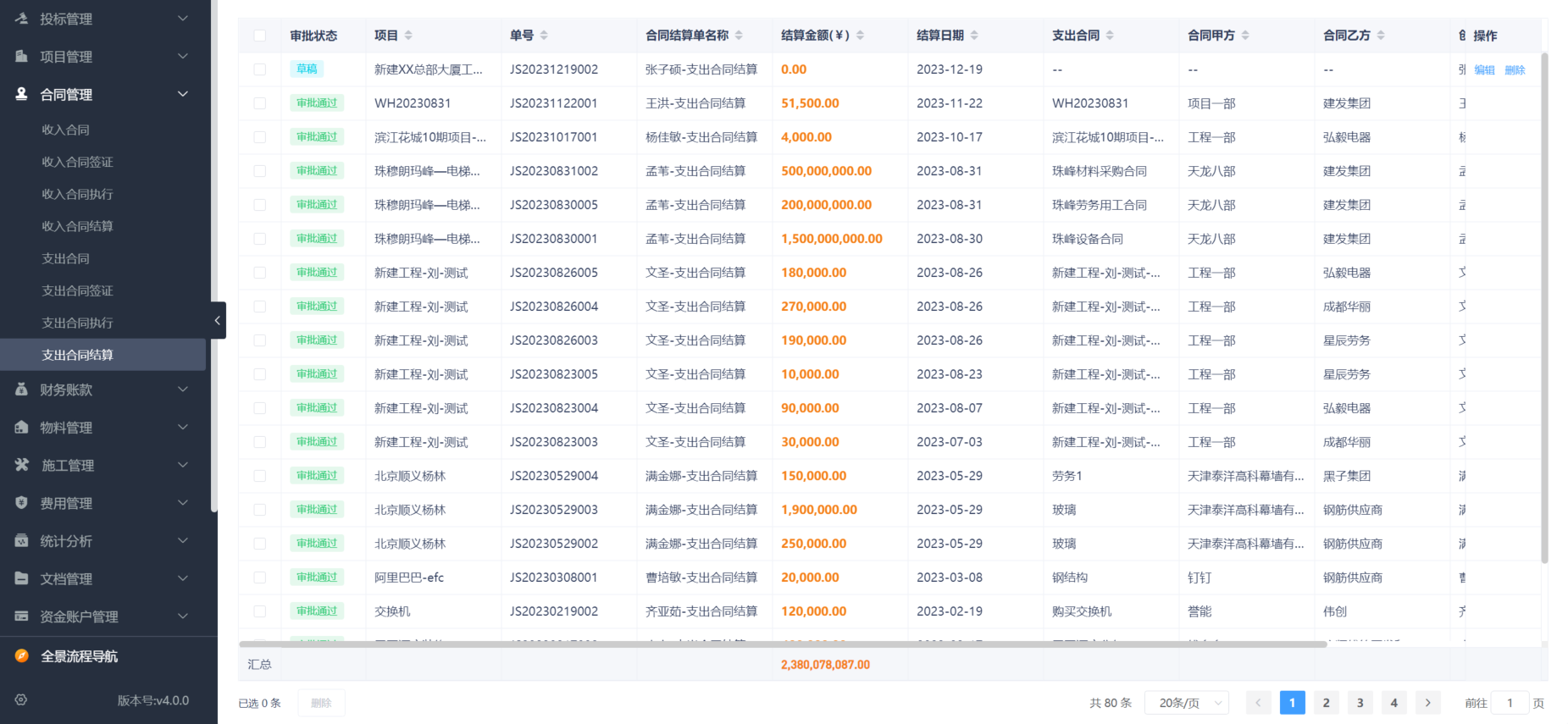 水利工程成本管理系统