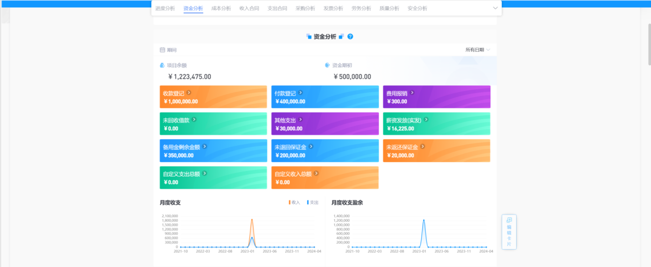 建筑工程资金管理软件