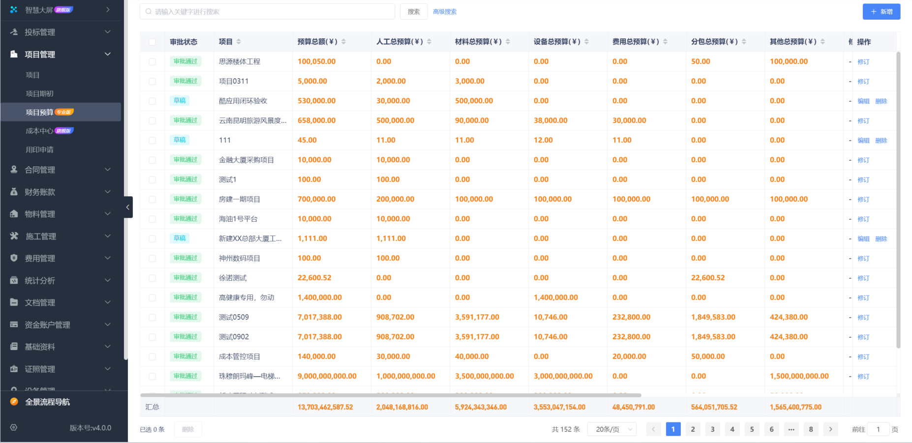 工程建筑合同管理平台软件